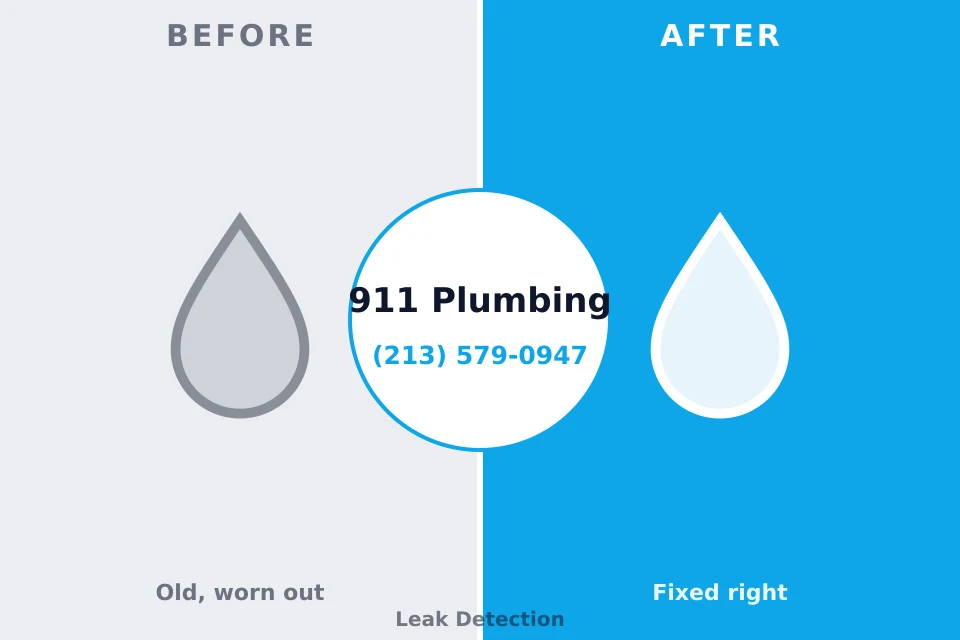 Before and after: plumbing repair Carlsborg, WA